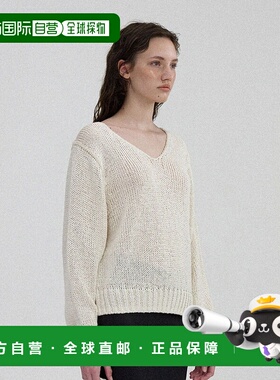 韩国直邮NOTHING WRITTEN正品女装毛衣302908240Sia v-neck pullo