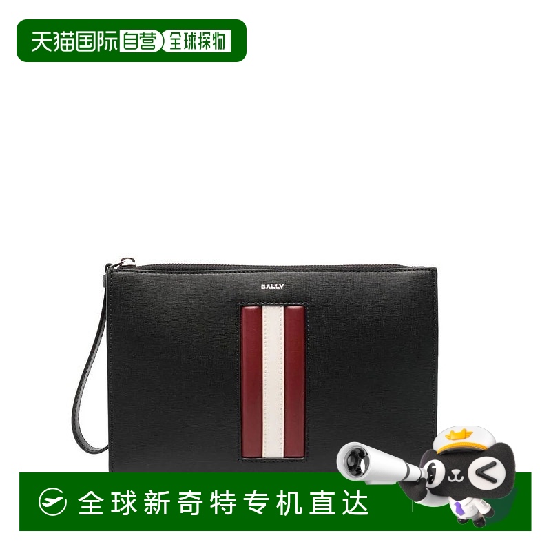 香港直邮BALLY 男士手拿包 MAM00VEC001I946P CO 黑色 徽标手拿包