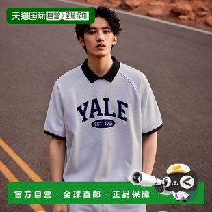 ARCH COLLAR CREWNECK 韩国直邮YALE LIGHT TONE TEE GRAY男针Y