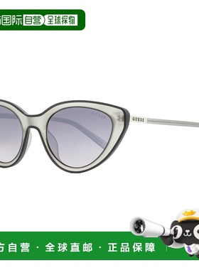 自营 Guess 女士 Cateye 太阳镜 GU3061 20C 磨砂透明灰色 54mm -