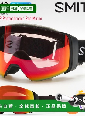 日本直邮SMITH 4D MAG 滑雪镜黑色光致变色镜片：CP 光致变色红色