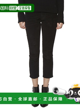 1h可退 香港直邮Dsquared2 二次方 女士 喇叭天鹅绒裤子 QLB01624