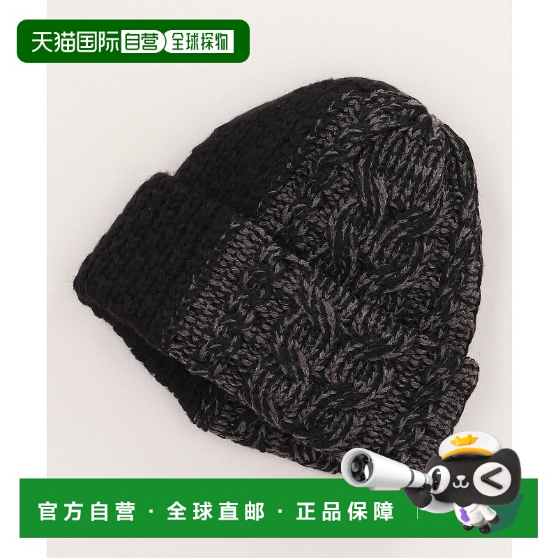 1h可退 日本直邮CA4LA 男女同款 双拼设计 加厚针织毛线帽 ZKN026