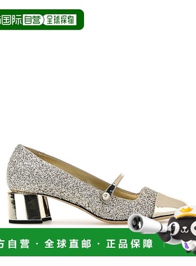 香港直邮JIMMY CHOO 女士高跟鞋 ELISA45GIALLO SS2025 银色