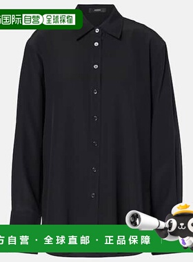 香港直邮JOSEPH 约瑟夫 女士 Joe 真丝双绉衬衫 black黑色 舒适时