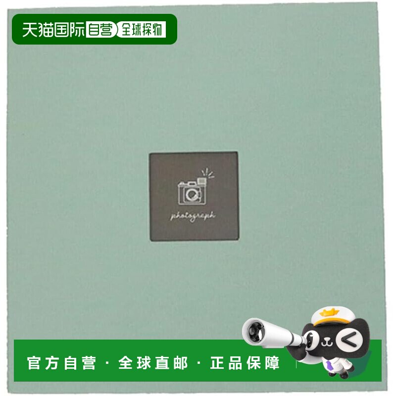 【日本直邮】仲林方形窗口相册 大容量 粉彩色 IT-LW-01-G 绿色