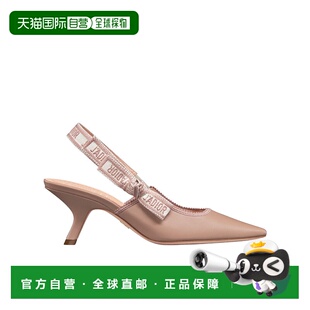 香港直邮Dior J'Adior 露跟高跟凉鞋 KCV024CEY迪奥尖头蝴蝶结夏