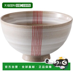 【日本直邮】有田烧茶碗 饭碗 中号 锦线小引 红色 日本制造 4303