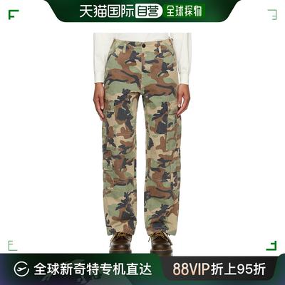 香港直邮潮奢 Stussy 斯图西 女士 绿色 Surplus 工装裤 116586P