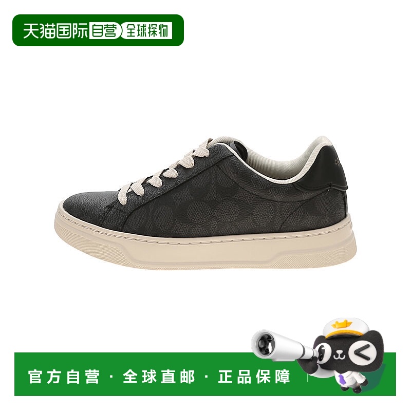 香港直邮COACH 专柜款highline女士圆头系带低帮板鞋休闲鞋蔻驰