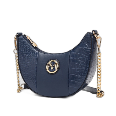 mia k collectionMia K. 出品的 Amira 鳄鱼压纹纯素皮革女式单肩