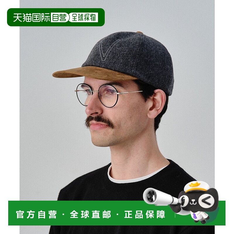 1h可退 日本直邮Nine Tailor 男装 双色拼接6片帽檐 仿麂皮质感 B