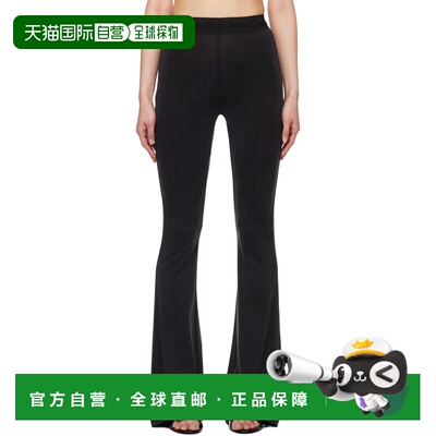 1h可退 香港直邮潮奢 versace 范思哲 女士 黑色 Flared 紧身裤 E