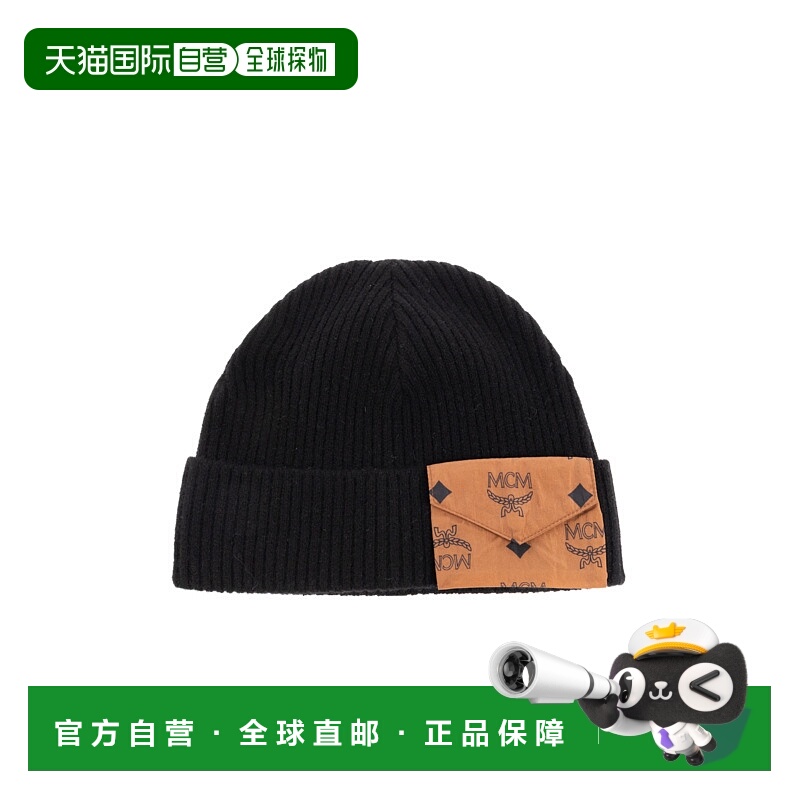 1h可退 香港直邮MCM 男士帽子 MEHFAMM010BK AW2025 黑色 Cap wit