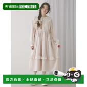 可调节腰带 1h可退 连衣 女装 花卉蕾丝领口 日本直邮merry jenny