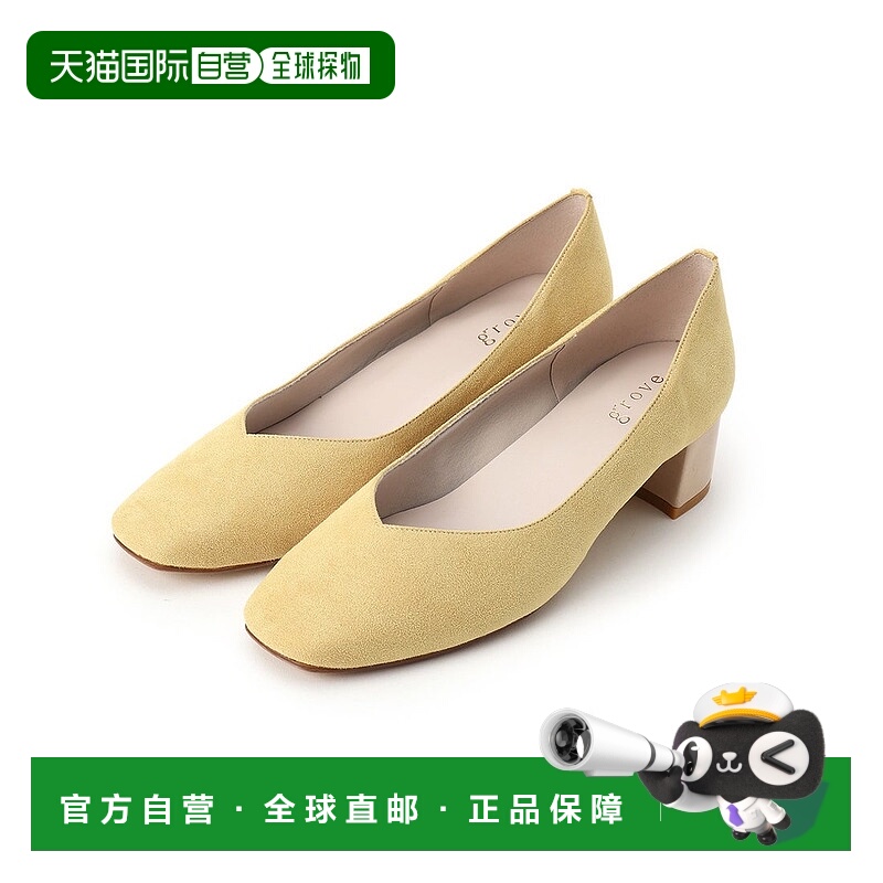 日本直邮grove 柔软舒适组合跟高跟鞋40码（象牙白） GR1241BW347