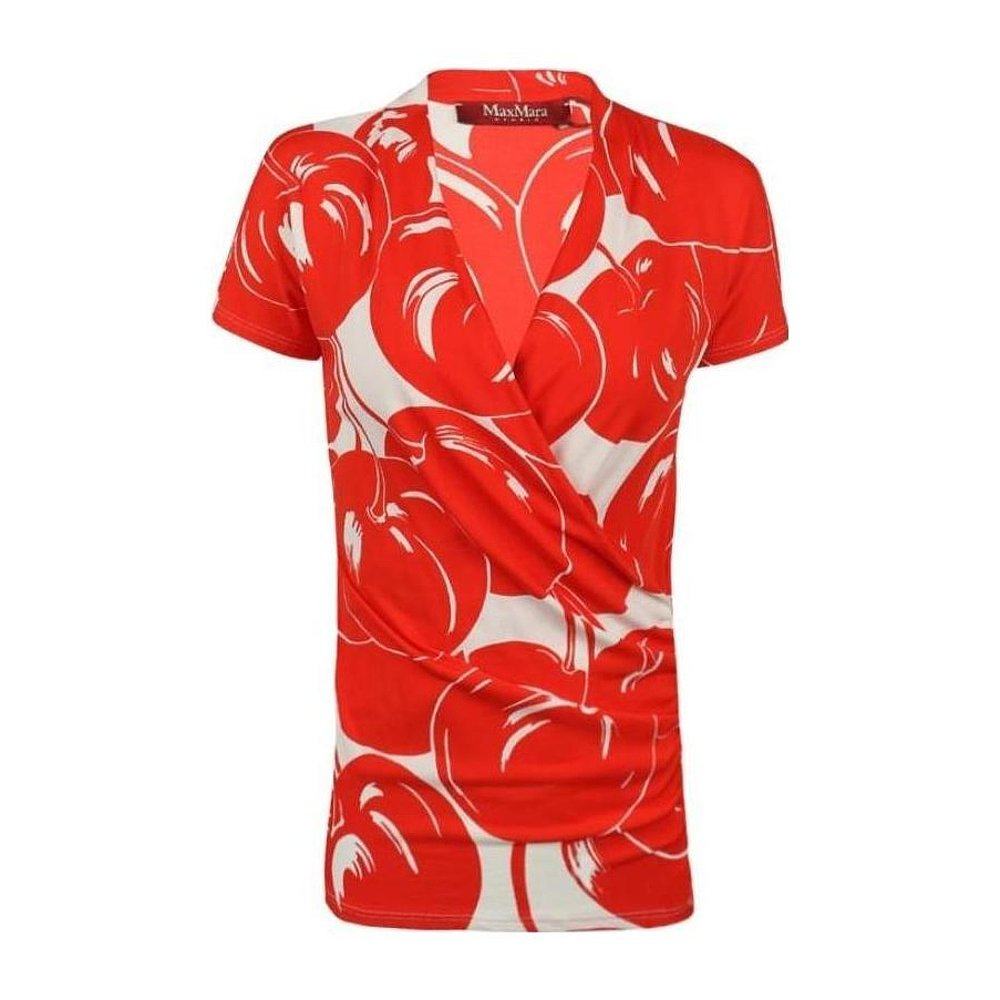 MAX MARA 女士衬衫 6941124106002 SS2021 红色 短袖T恤