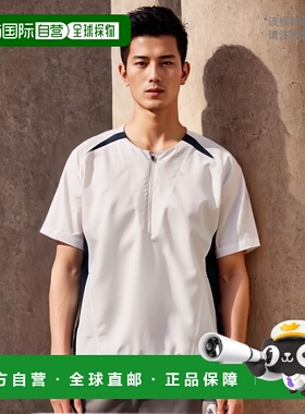 日本直邮ZETT 棒球运动服男士短袖半拉链毛衣 ZETT BOV535H 防风