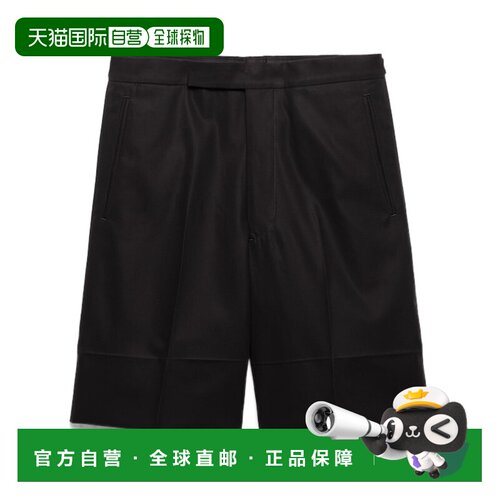 1h可退 香港直邮PRADA 男士短裤 UP042319AMF0002 SS2026 黑色 棉