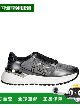 香港直邮PINKO 女士运动鞋 SS0055P105KZ7 AW2025 灰色 系带运动