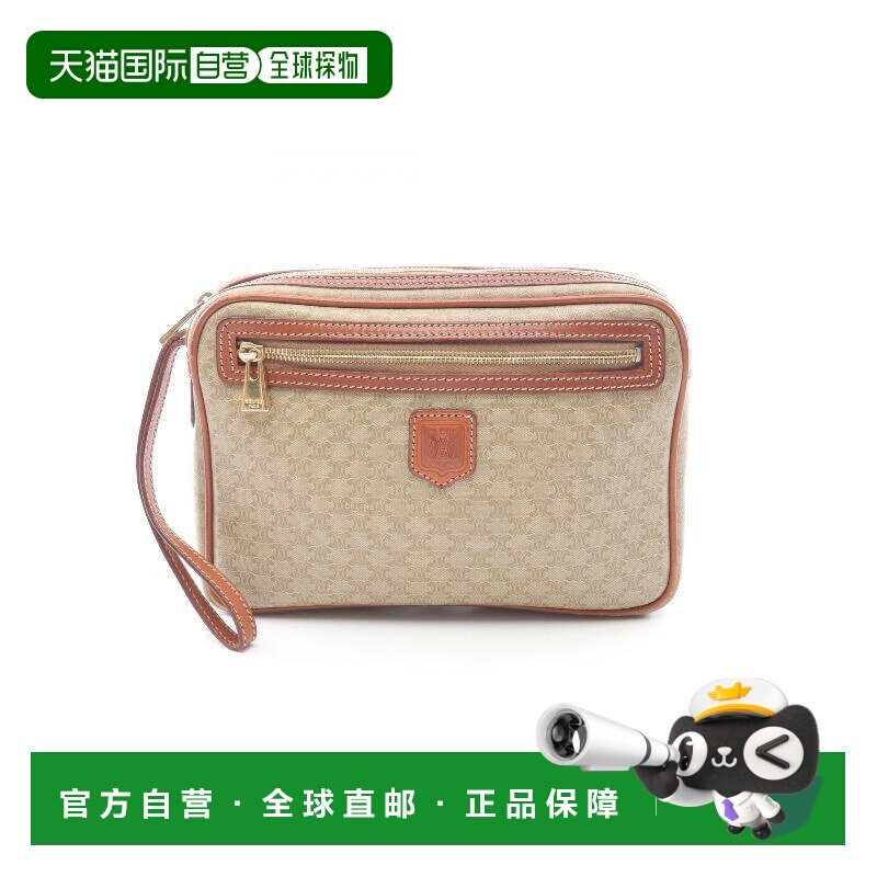日本直邮中古Celine赛琳女包B级9新Clutch bag手拿包涂层/防水帆