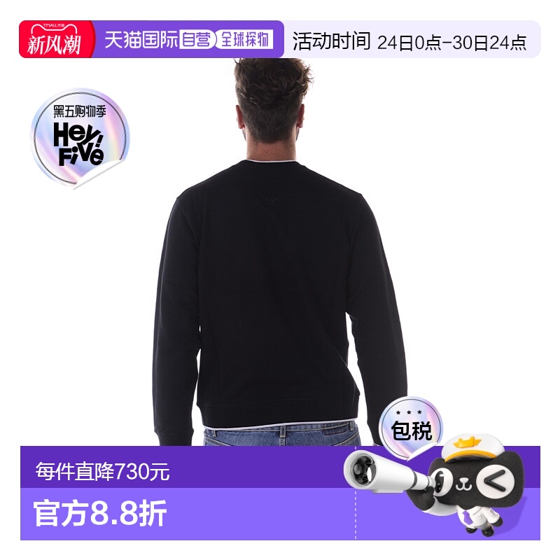 1h可退 香港直邮KENZO 男士针织毛衣 4MD5SW005NER99 SS2022 黑色