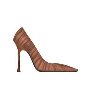 潮奢 Saint Laurent 圣罗兰 女士 垂坠针织高跟鞋 805750AAD5N