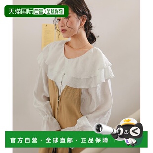 蕾丝荷叶边褶裥女衬衫 女装 AHXN2385 日本直邮titivate 1h可退