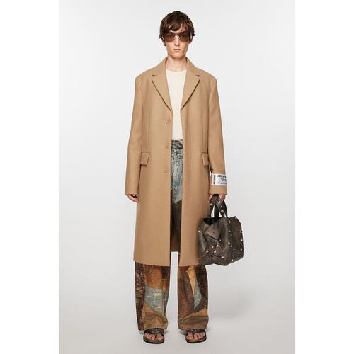 ACNE STUDIOS（艾克妮）女士直筒羊毛大衣Manteau droit en laine