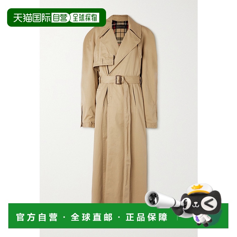 1h可退 香港直邮潮奢 Balenciaga 巴黎世家 女士 宽翻领风衣 7690