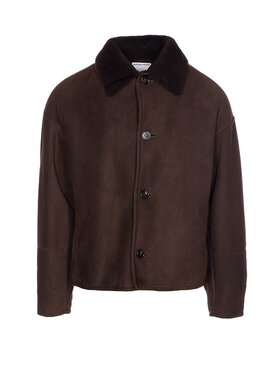 Bottega Veneta 葆蝶家 男士 毛羊皮宽身束腰夹克 844003V27Y0