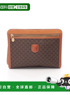 日本直邮中古Celine赛琳女包B级9新MacadamMacadam老花手拿包