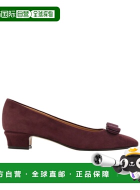 1h可退 香港直邮Salvatore Ferragamo Vara bow方跟低跟鞋 01L451