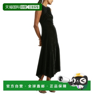 自营Reiss Blakely Sleeveless Velvet Dress - black 美国奥莱直