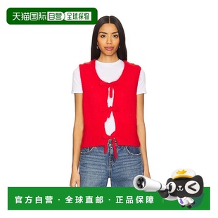 浅马海毛打结领细带背心 1h可退 女士 甘尼 K2344 香港直邮GANNI