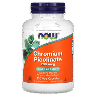 香港直发 Now诺奥吡啶羧酸铬素食胶囊250粒