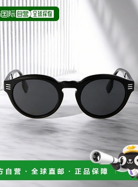 香港直邮BURBERRY 男士太阳镜 0BE4404300187 SS2025 黑色 Sungla