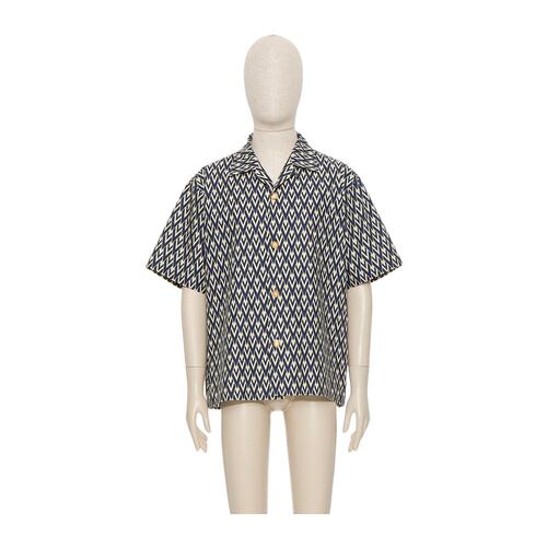 VALENTINO 男士衬衫 VAA111AS0QTD SS2025 花色 短袖衬衫