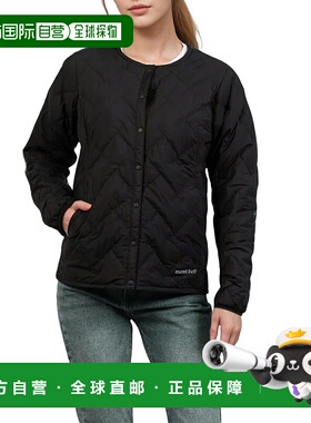 日本直邮Mont-bell Clothing 女士羽绒服 XS 尼龙黑色高级羽绒圆