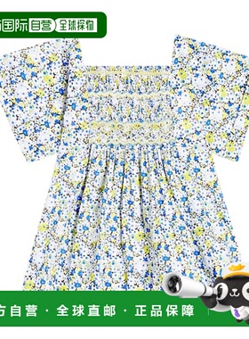 香港直邮Bonpoint 女童 Pays 罩衫式花朵童装 blue蓝色 舒适时尚