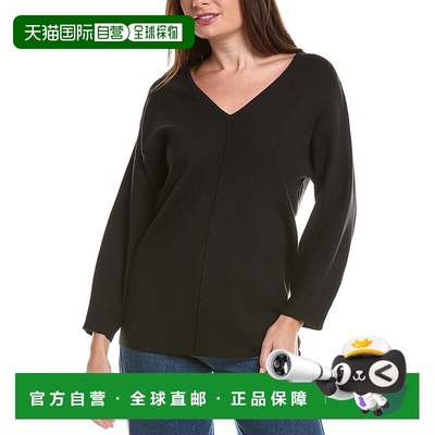 自营Truth Exposed Seams V-Neck Sweater - black 美国奥莱直发