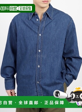 韩国直邮STUDIO NICHOLSON 克拉克青年布牛仔衬衫 - 靛蓝色 (1144