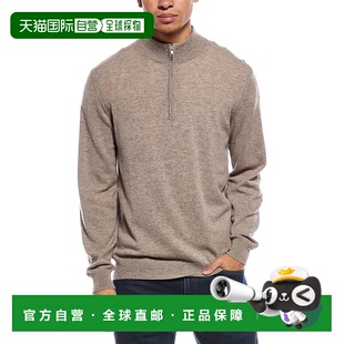 自营Brodie Cashmere Classic Wool & Cashmere-Blend 1/4-Zip Mo