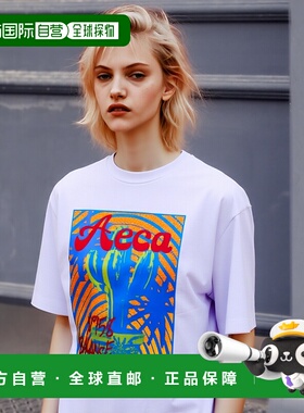 韩国直邮AECA WHITE 公用T恤AWCMSSBDTTSOV004C0WA AECA CACTUS H