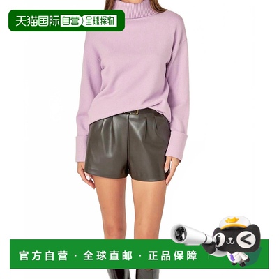 自营 english factoryClarissa浅紫色高领毛衣 美国奥莱直发