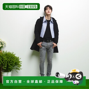 日潮跑腿UNIQLO优衣库 干式免烫平纹衬衫/BD/条纹 68 BLUE MEN XS