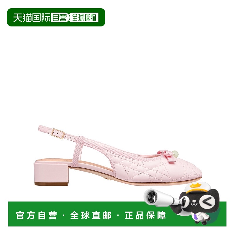 1h可退 香港直邮dior 女士 时尚休闲鞋迪奥蝴蝶结芭蕾舞鞋皮鞋
