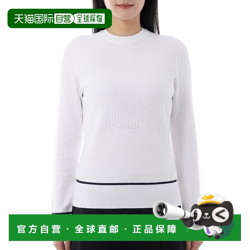 韩国直邮Callaway Chev 毛衣（带饰边）(CGGSF180-123) 圆领针织