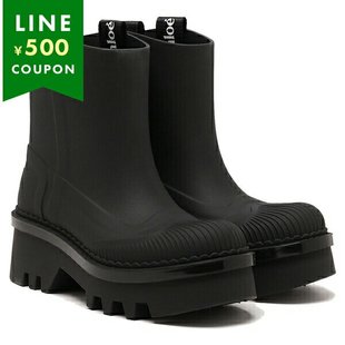 CHC23A904FP 黑色女士CHLOE 鞋 日本直邮克洛伊靴子雷纳雨靴鞋