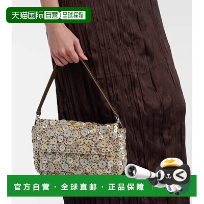 1h可退 香港直邮潮奢 Staud 女士 Timmy button-embellished 肩包